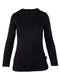 250 Women's Merino Long Sleeve Base Layer Comfort Zone - Black